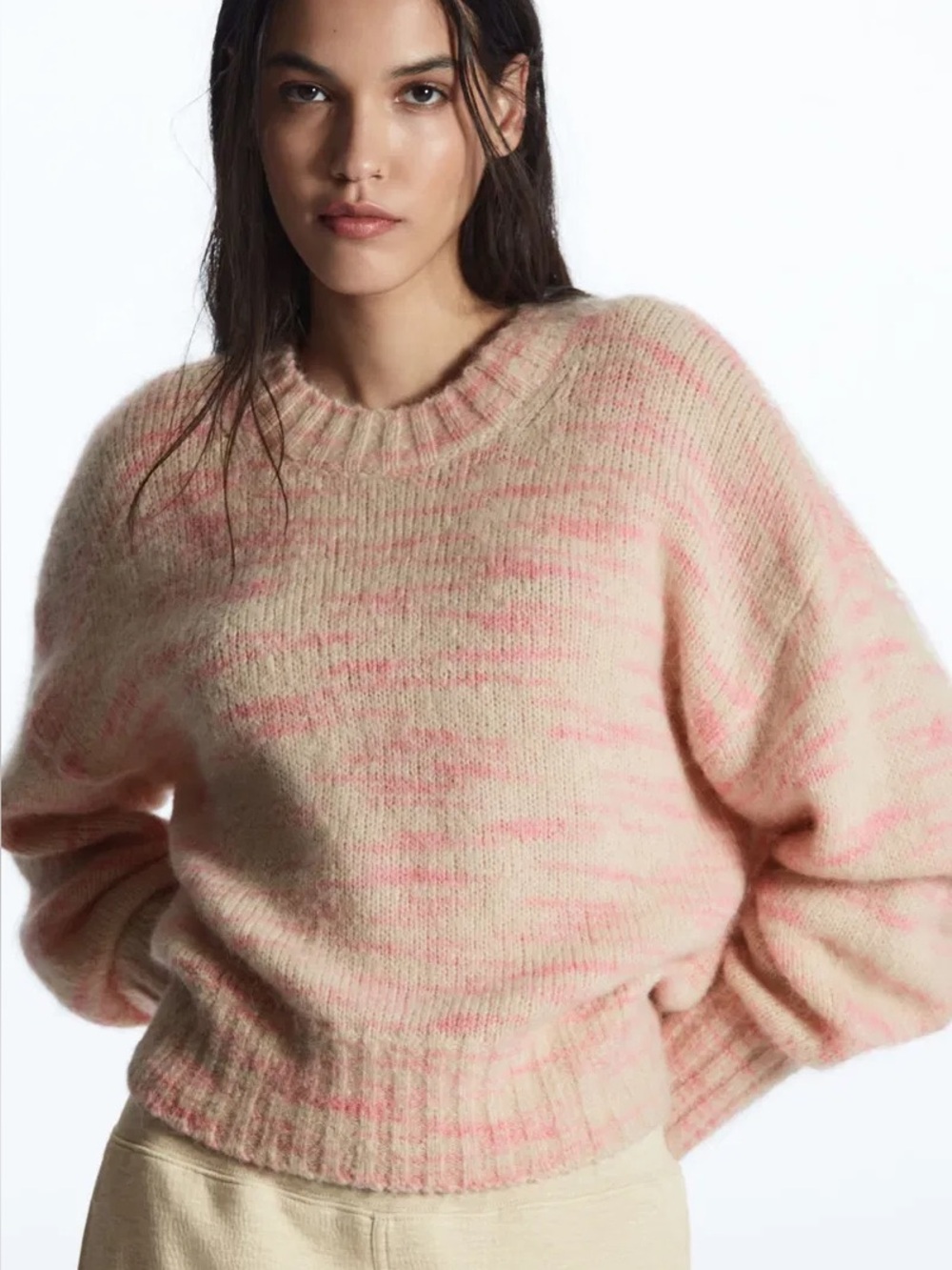 COS Quiet Luxury Soft Girl Loose Fit Wool Alpaca Blend Jumper Sweater